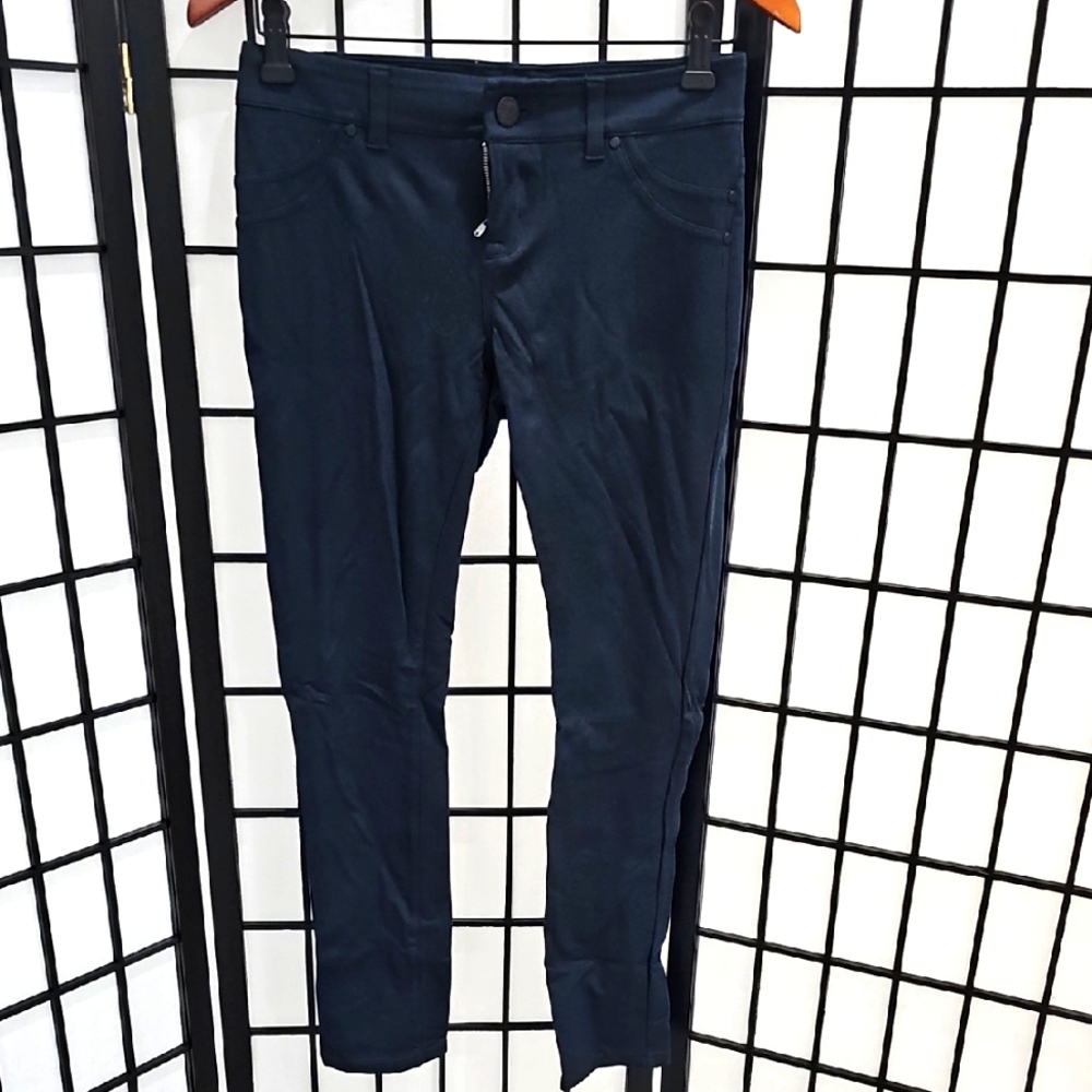 Stylish Navy Blue Stretchy Pants